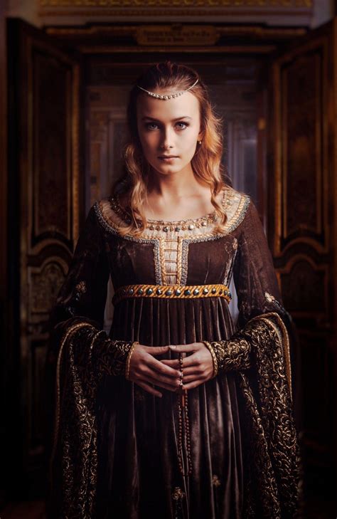Medieval Noblewoman Gown Vestidos Renascentistas Ideias Fashion