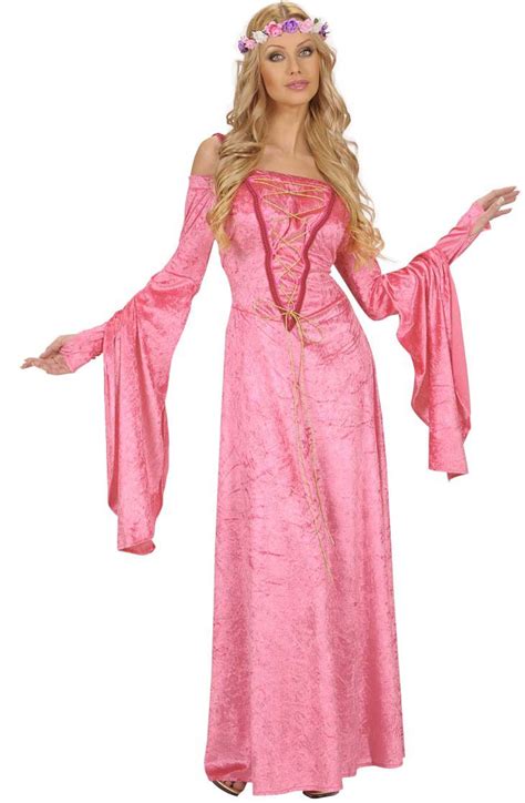 Pink Medieval Costume For Women Weibliche Kostüme Mittelalter