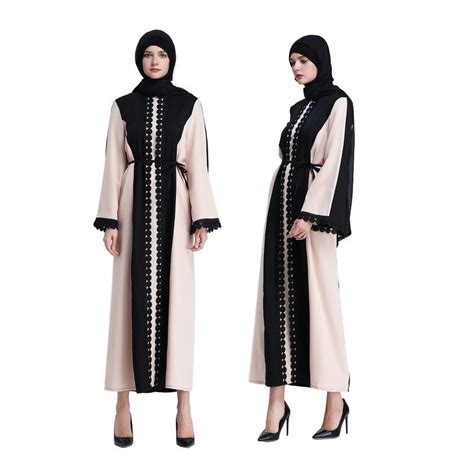 S Xl Fashion Elegant Muslimah Pleated Abaya Turkish Singapore Full