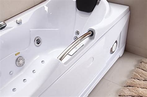 It also makes the streams and bubbles relaxing. 60 Inch White Bathtub Whirlpool Jetted Bath Hydrotherapy ...