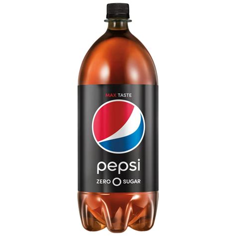 Pepsi Zero Sugar Cola Soda Soft Drink 2 Liter Bottle