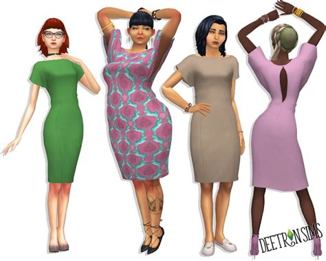 Batwing Dress At Deetron Sims Sims 4 Updates