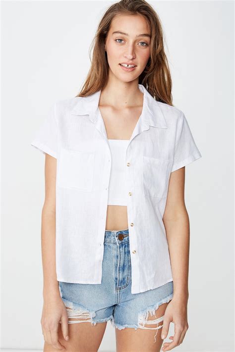 Ricky Resort Shirt White Cotton On Shirts