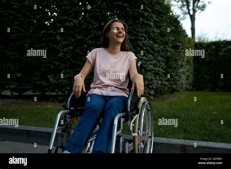 Handicapped Woman In Wheelchair Paralyzed People Stock Photo Alamy