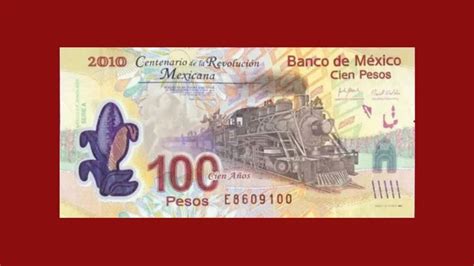 Billete de 100 pesos que celebra el centenario de la Revolución se