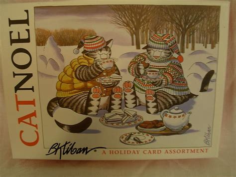 B Kliban Cat Holiday Christmas Cards In Box Cat Noel 11 Cards