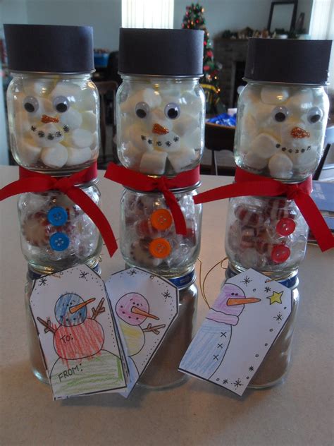 Simple Joy Crafting Baby Food Jar Snowmen With Hot Cocoa
