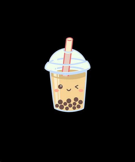 Cute Kawaii Bubble Tea Tshirt Boba Milk Tea Lover T Idea Digital Art
