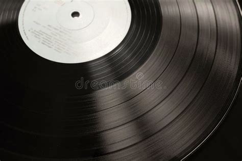 Vinyl Disc Close Up Vinyl Record Texture In Vintage Style Stock Photo