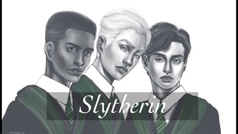 Speedpaint Slytherins~blaise Zabini Draco Malfoy Theo Nott Youtube