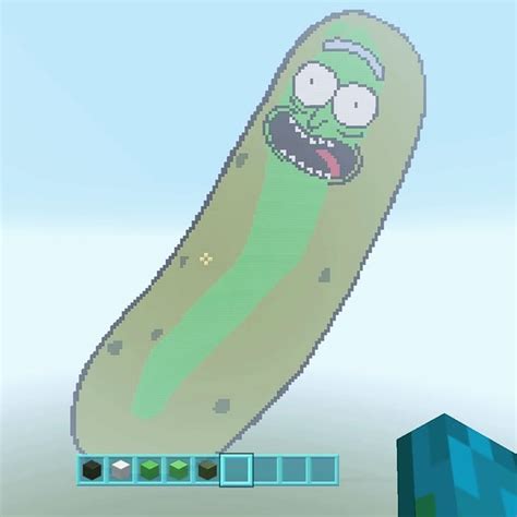 Im A Pickle Morty Pickle Rick Pixel Art Rminecraftpixelart