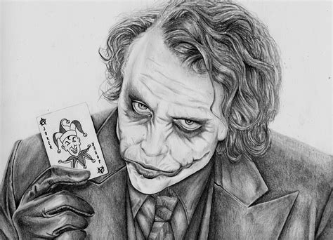 Heath Ledger Joker Drawing Easy My Joker Sketch Of Heath Ledger From