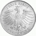 Altdeutschland Freie Stadt Frankfurt Silber Gulden 1838-1841 | Heubach ...