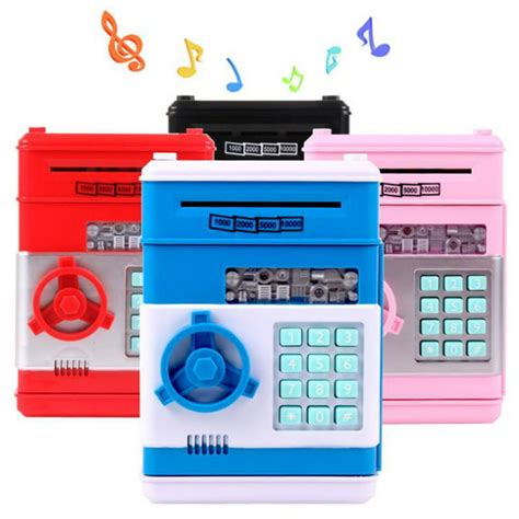 2021 Christmas Piggy Bank Electronic Mini Atm For Kids Toy Safe Coin