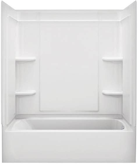 Average cost to replace a bathtub and surround. Sterling 71374100-0 Ensemble Bathtub Wall Surround, White ...