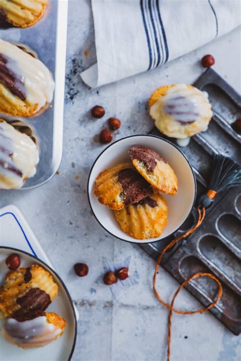 Rezept für Marmor Nuss Madeleines