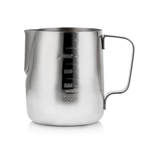Herchr Frothing Cup 550ml Stainless Steel Coffee Pitcher Milk Frothing