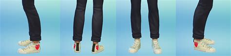 My Sims 4 Blog Comme Des GarÇons High Top Converse Recolor By