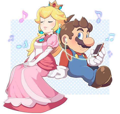 Princess Peach And Mario Mario Drawn By Hoshikuzu Pan Danbooru