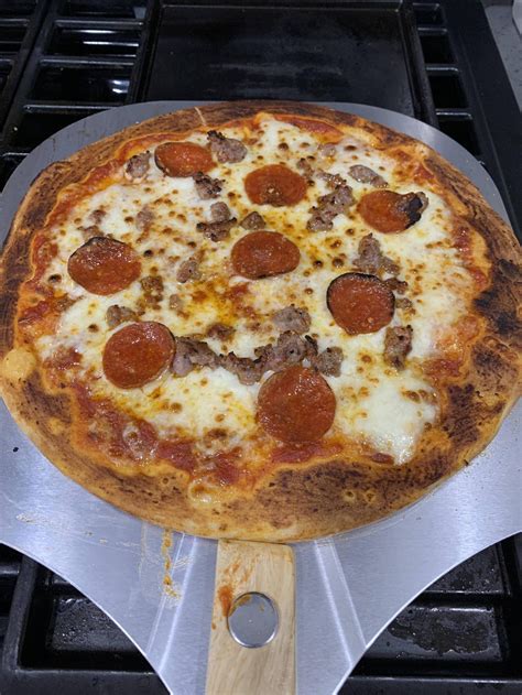[homemade] Pepperoni And Sausage Pizza R Food
