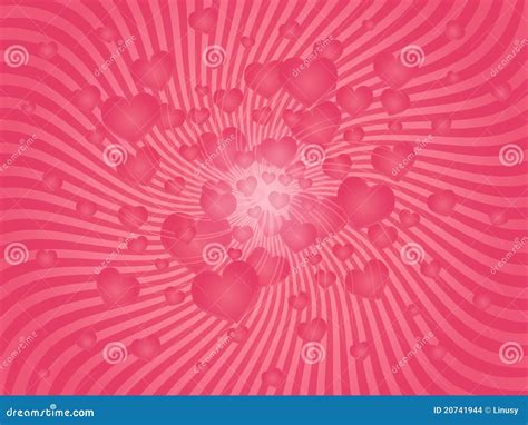 Pink Explosion Of Hearts Stock Vector Illustration Of Illustration