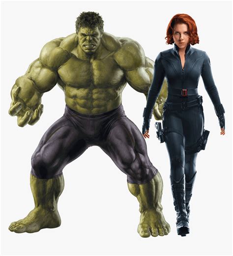 Avengers Age Of Ultron Hulk Black Widow