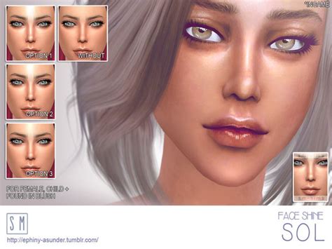 Screaming Mustards Sol Face Shine Sims 4 Updates ♦ Sims 4