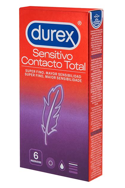 Preservativos Durex Sensitivo Contacto Total 6 Condones