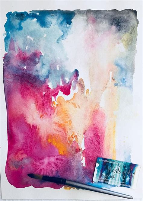 Color Rush Original Affordable Watercolor Paintingabstract And Unique