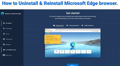 How To Uninstall And Reinstall Microsoft Edge Browser In Windows 10
