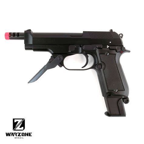 Pistola Kwa M93 Rii Ns2 Gbb Full Metal Preta Warzone Brazil