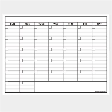 Free Printable Calendars With Boxes Ten Free Printable Calendar 2020 2021