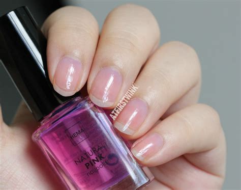 Review Hema Natural Pink Nail Polish Dior Nail Glow Dupe