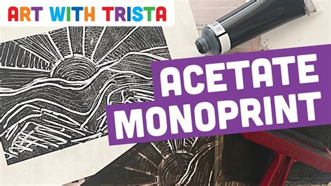 Acetate Monoprint Easy Printmaking Tutorial Art With Trista Youtube