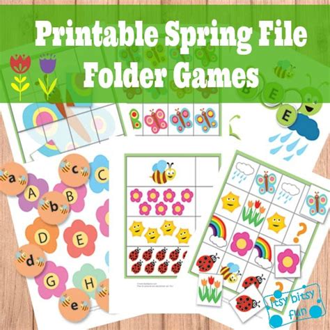 Free Printable File Folder Games