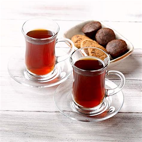 Small Turkish Tea Set Piece Modern Turkish Tea Glasses Saucers Set