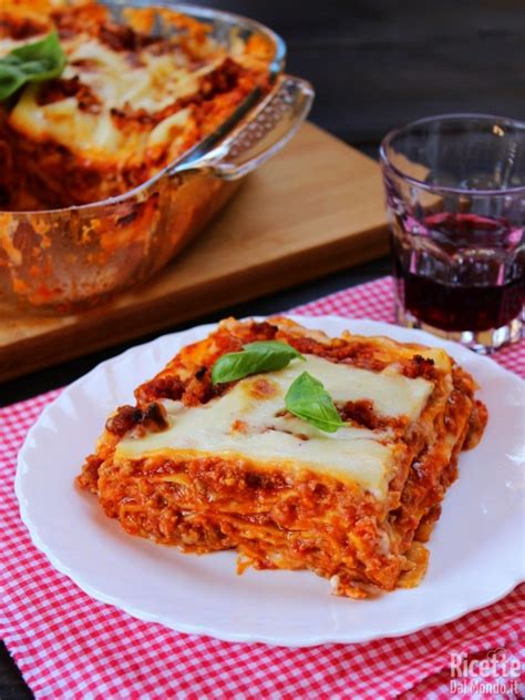 Lasagne Alla Bolognese Al Forno Ricettedalmondo It