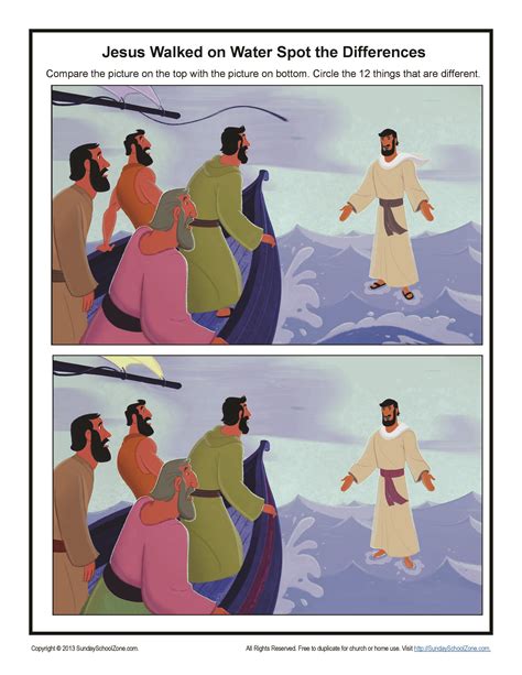 Pin On Spot The Differences Bible Activities