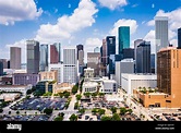 Houston, Texas, USA downtown skyline Stock Photo - Alamy