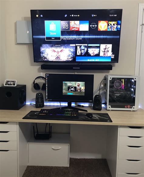 Gaming Setup Ideas For Ps4 Love My Setup You Want To Hang Your
