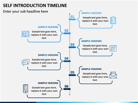 Self Introduction Timeline PowerPoint Template | SketchBubble