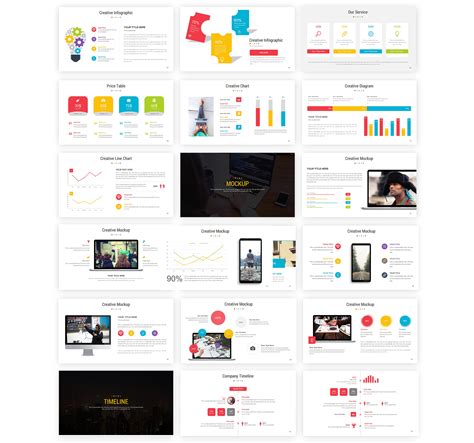 Full Color Presentation Powerpoint Template 69230