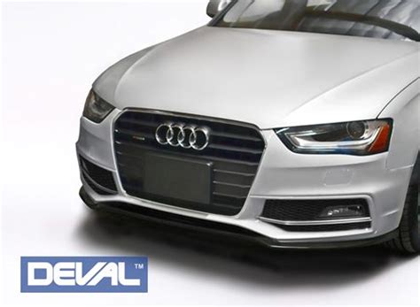 carbon fiber front lip spoiler for 2013 16 audi s4 a4 [b8 5] by deval [d28241]