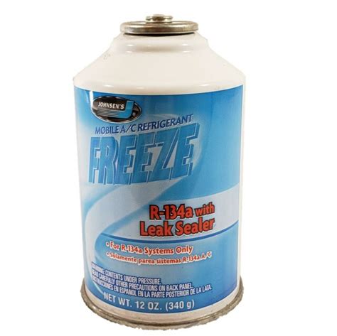 1 Can Of R 134a Johnsens Freeze Ac Refrigerant With Leak Sealer 12 Oz