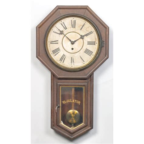 Waterbury Regent Regulator Wall Clock Cowans Auction House The
