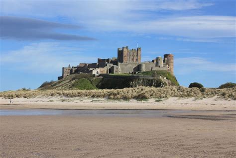 Beautiful Bamburgh Castle On The North Northumberland Coast Was The