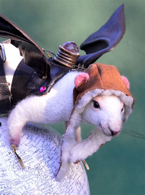 Rats Rule Steampunk White Lab Rat By Stevi Ts Alpaca Encounters At
