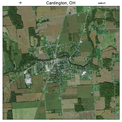 Aerial Photography Map Of Cardington Oh Ohio