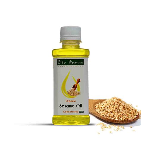 Place the sesame oil in a squeeze bottle. Sesame Oil Cold Pressed- Bio Hunza - Health Homie