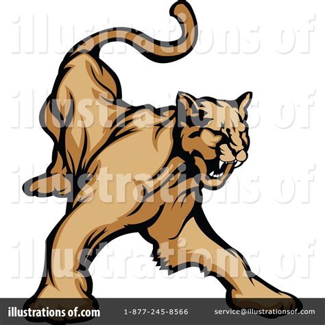 Cougar Clipart 1089321 Illustration By Chromaco